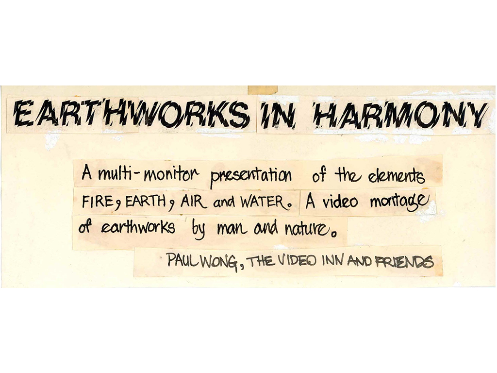 Earthworks in Harmony 1974 – Description